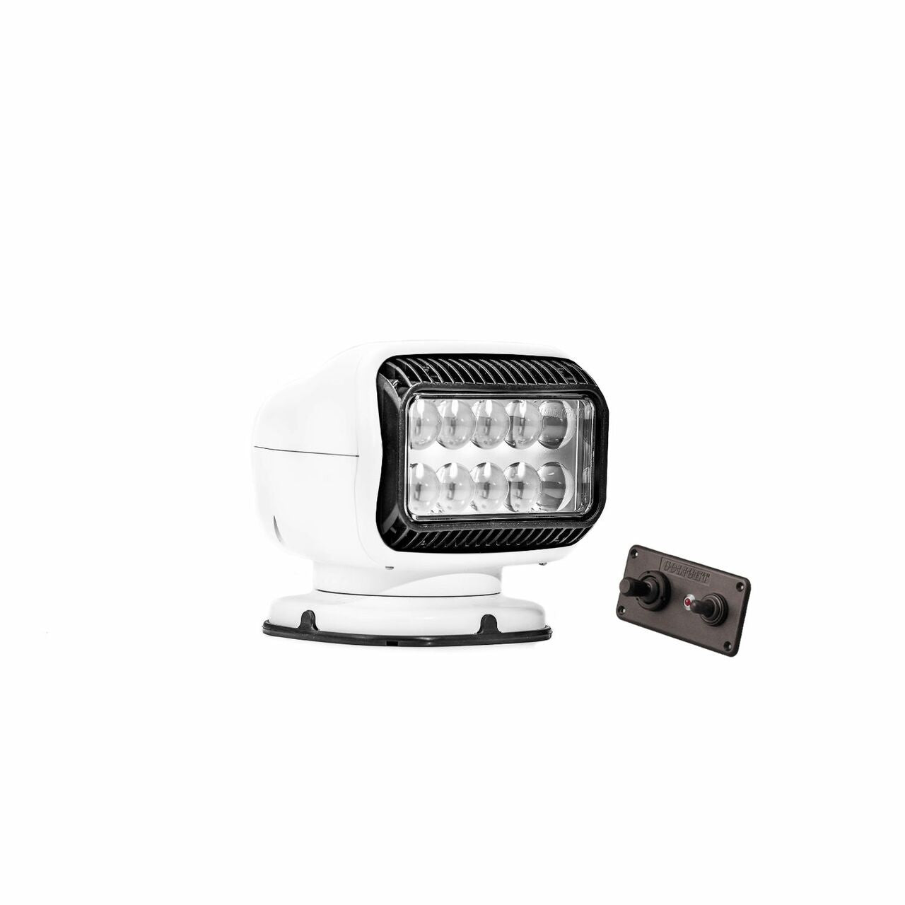 Golight GT LED Perm Mount w Hardwired DashMount Remote Wht