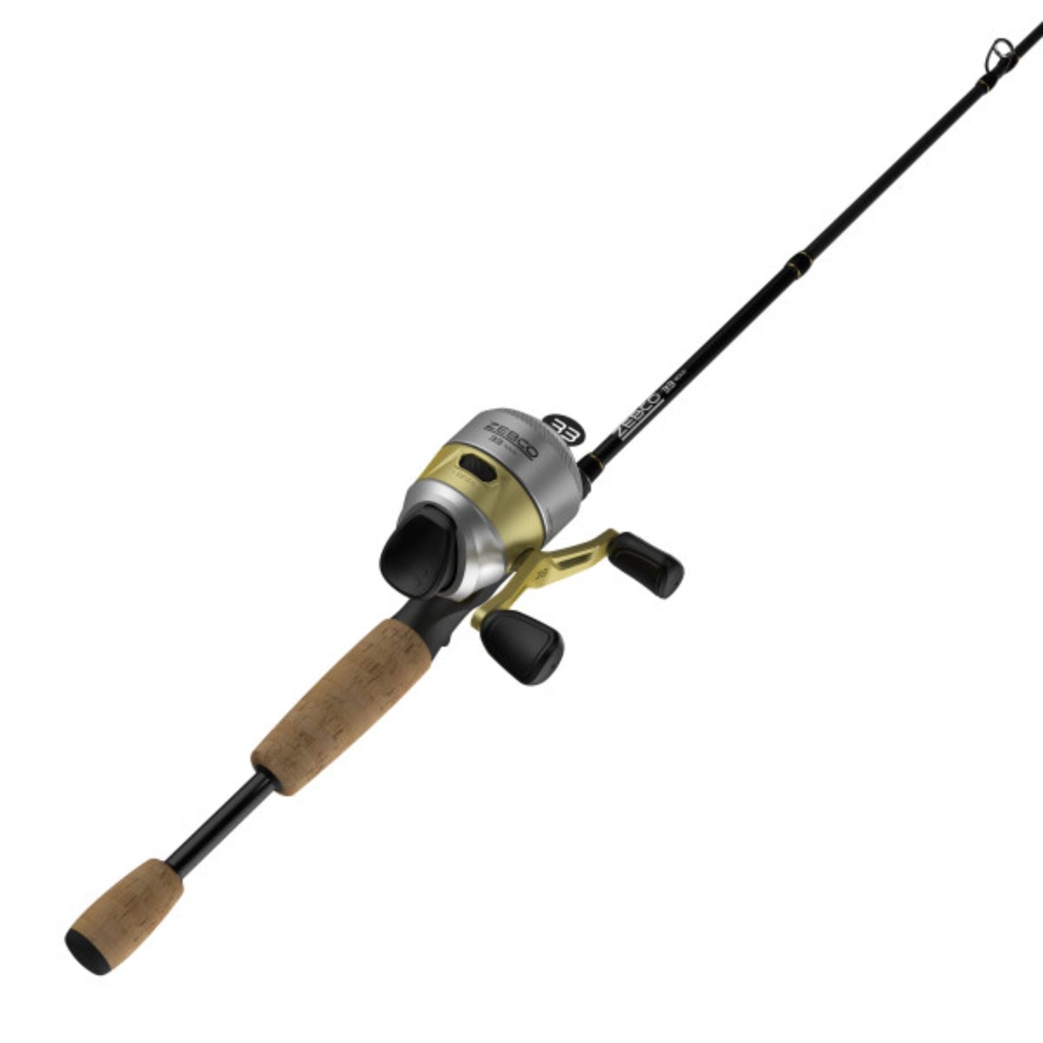Zebco 33 Gold 602M Spincast Combo 10LB Zebco Cajun Line