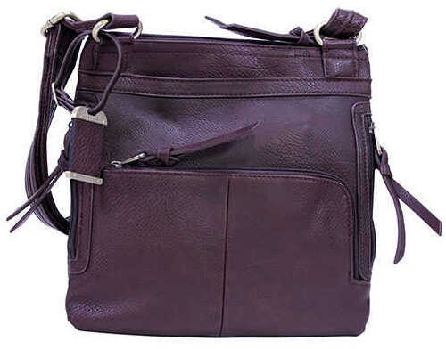 Bulldog Concealed Carry Purse Crossbody Small Choc Brown