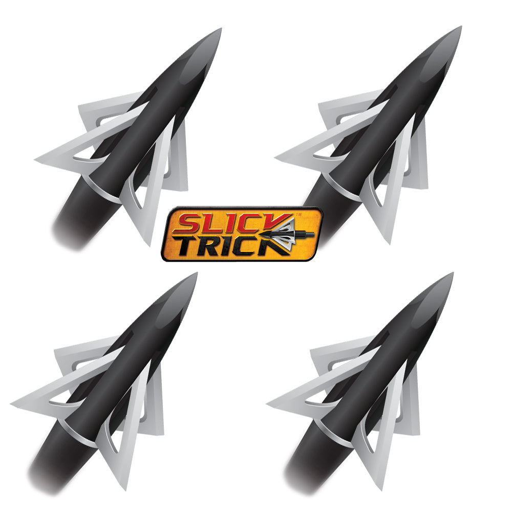 Slick Trick Broadhead-1 - 1 8 in. Xbow - 4 pack - 125 grain