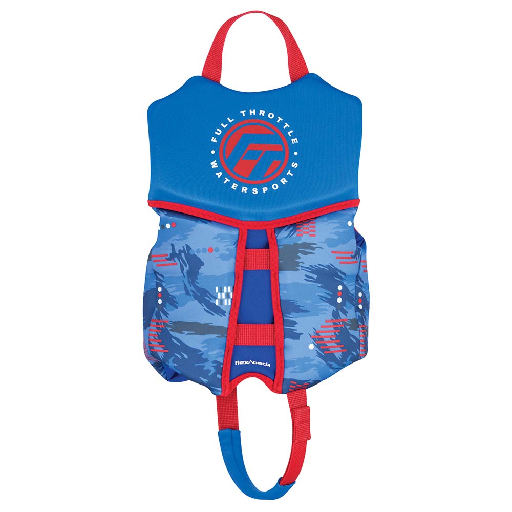 Full Throttle Child Life Jacket Rapid-Dry Flex - Back & Blue
