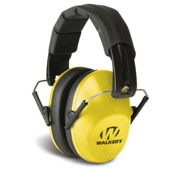 Walkers Folding Passive Muff Highlighter Yellow