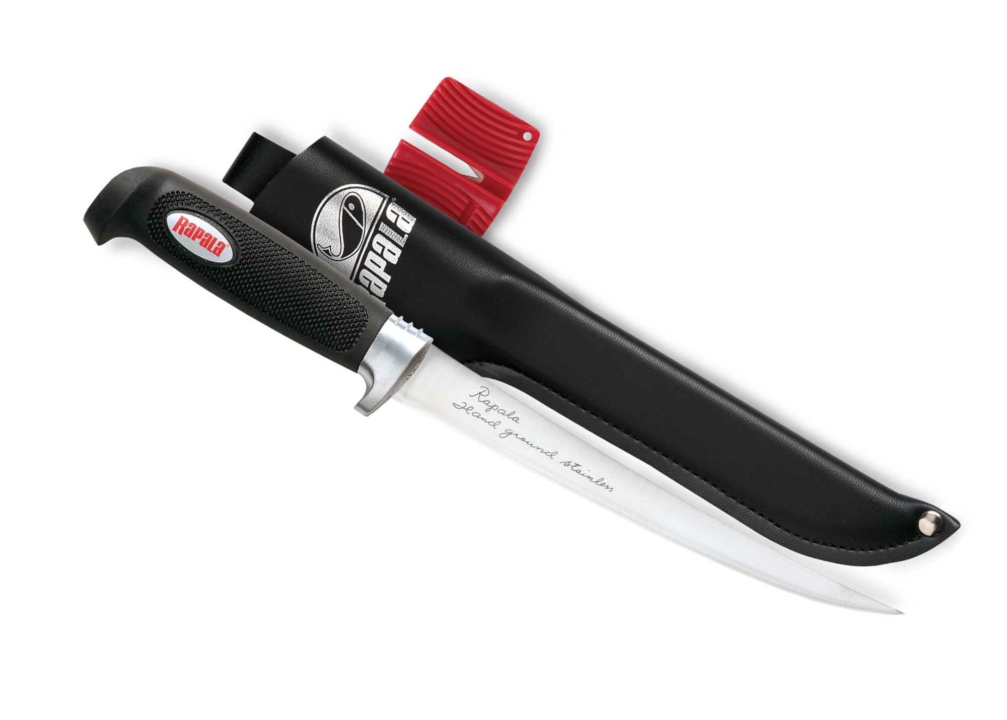 Rapala 6 inch Soft Grip Fillet Knife w Sharpener and Sheath